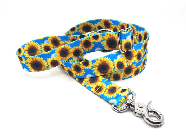 Sunflowers Polyester Adjustable Handle Leash