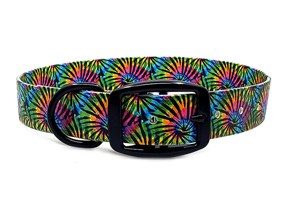 Tie Dye Stripes No-Stink No-Stink Waterproof Collar