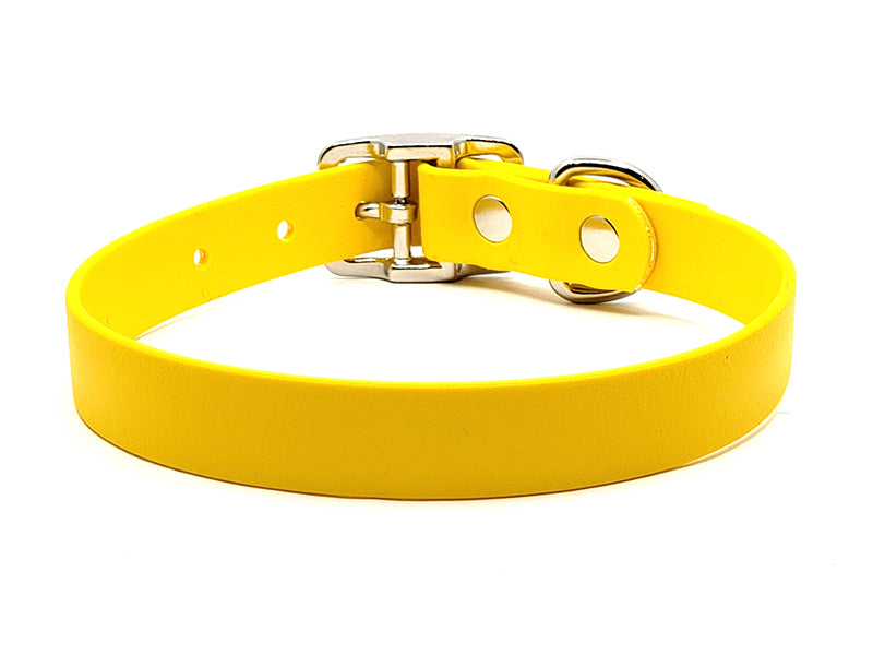 YELLOW Biothane No-Stink Waterproof Collar