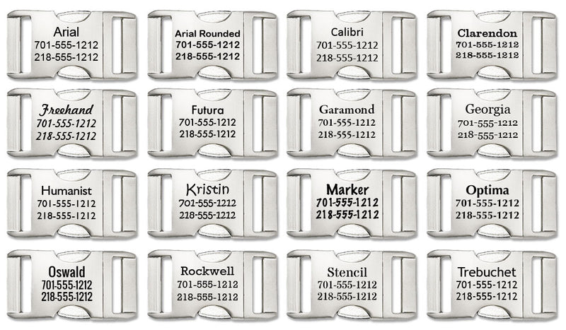 Spring Plaid Polyester Webbing Dog Collar with Laser Engraved Personalized Buckle - DENIM - Flying Dog Collars