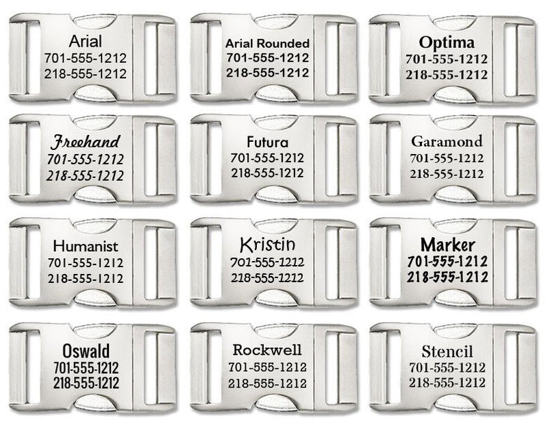 Trippy Doggo Polyester Webbing Dog Collar with Laser Engraved Personalized Buckle - Flying Dog Collars