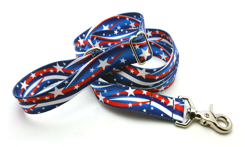 Star Spangled Adjustable Handle Leash