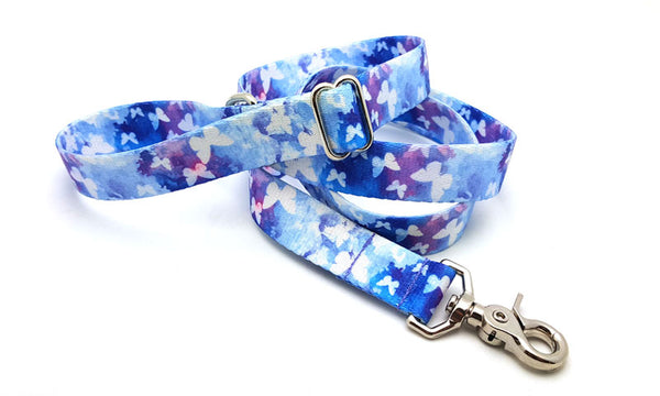 Watercolor Butterflies Adjustable Handle Leash